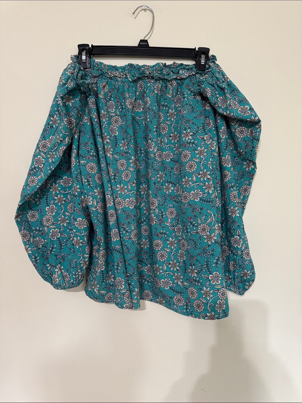 St. John's Bay Teal Floral Blouse